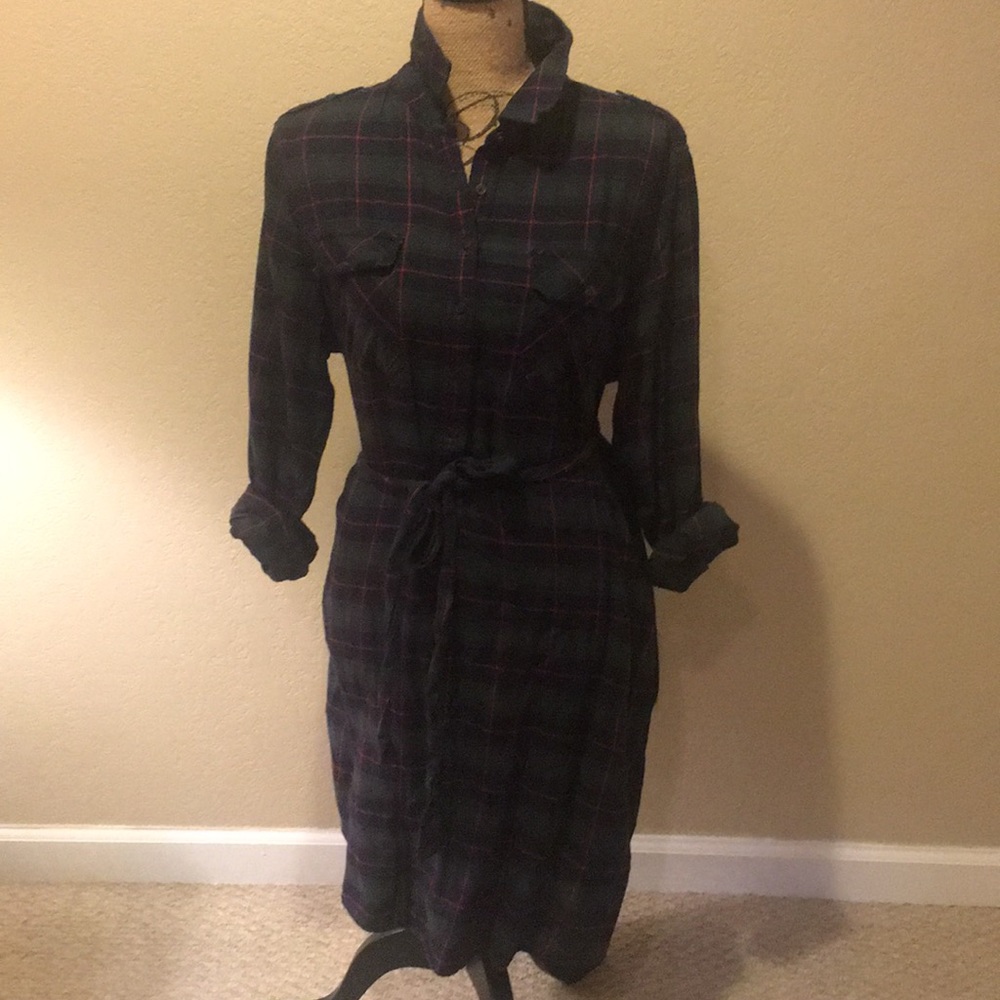 GAP Plaid Shirt Dress